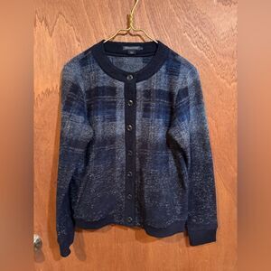 Pendleton Blue‎ Wool Blend Cardigan size S